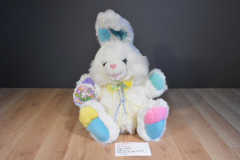 Tb Trading Hoppy Hopster White Easter Bunny Plush