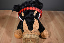 Walgreens Rottweiler Black Brown Dog with Ear Muffs Plush