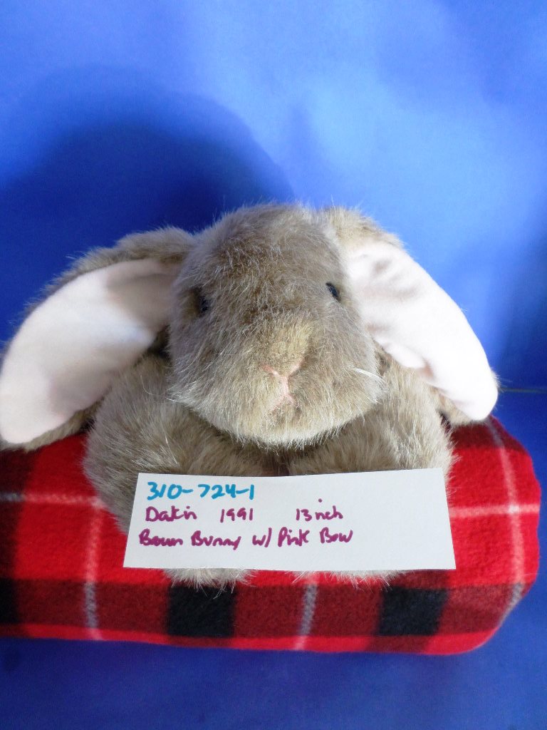 Dakin Brown Bunny Rabbit Puppet 1991 Plush