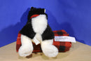 Stuffed Animal House Black and White Husky Plush