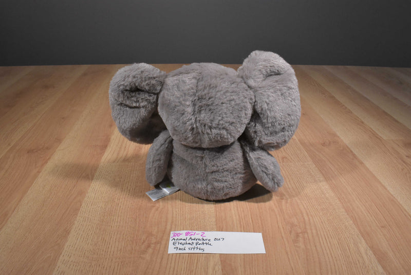 Animal Adventure Grey Elephant 2017 Rattle Beanbag Plush