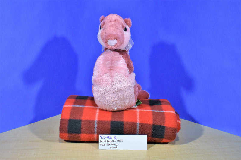 Wild Republic Pink Sea Horse 2012 Beanbag Plush