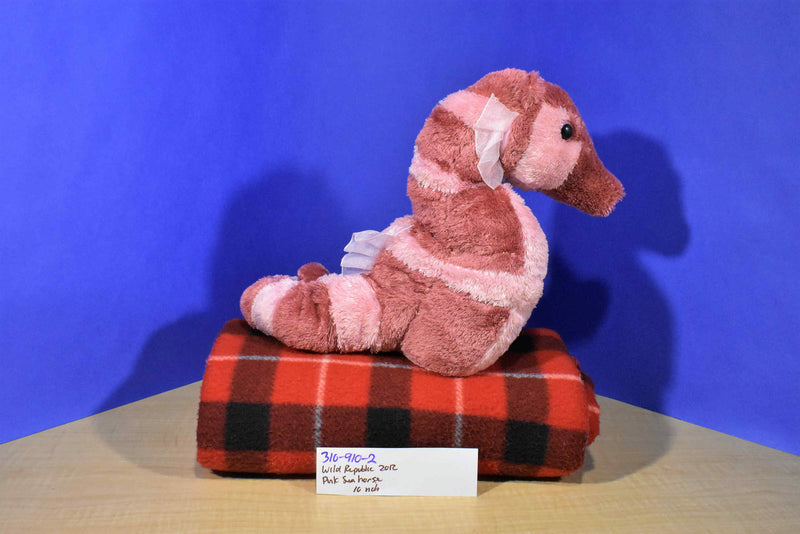 Wild Republic Pink Sea Horse 2012 Beanbag Plush