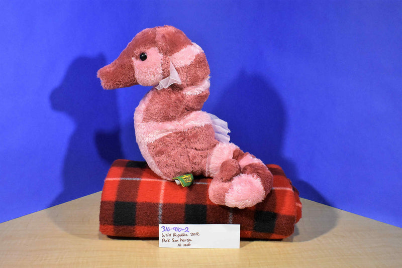 Wild Republic Pink Sea Horse 2012 Beanbag Plush