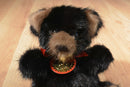 Rare Bear Black and Brown Mink Fur Teddy 1982 Plush