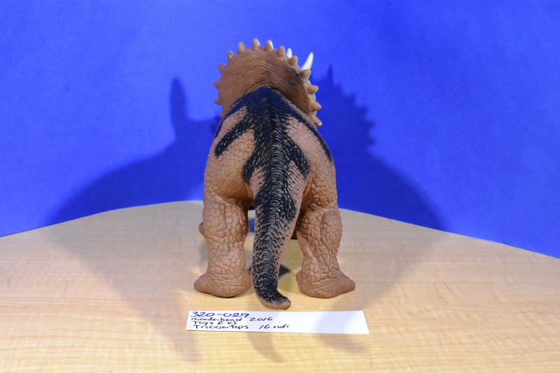 Toys R Us Maidenhead Brown and Black Rubber Triceratops 2016