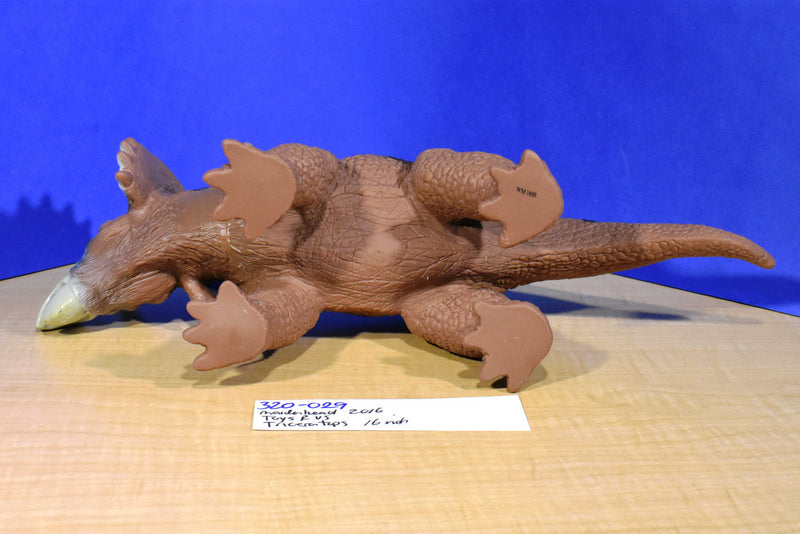 Toys R Us Maidenhead Brown and Black Rubber Triceratops 2016