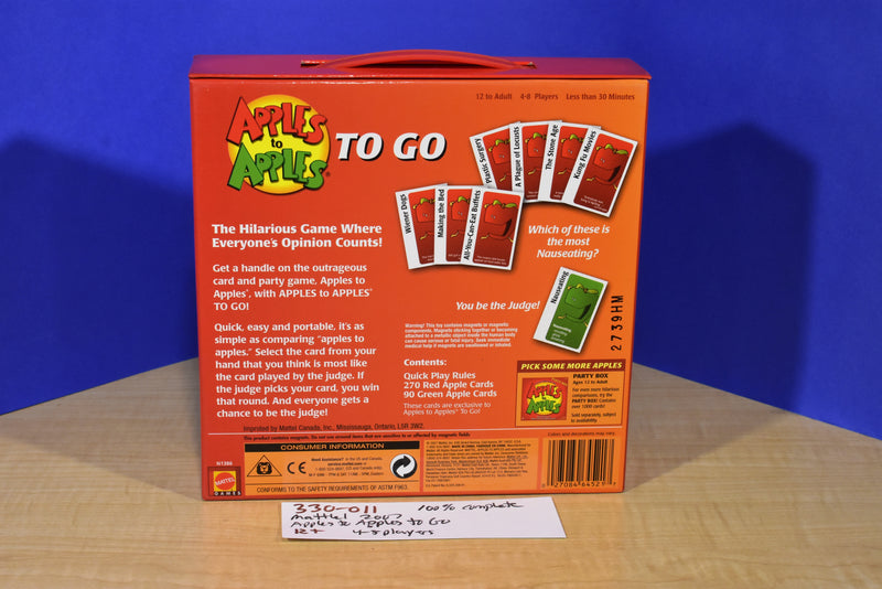 Mattel Out Of The Box 2017 Apples to Apples To Go Card Game