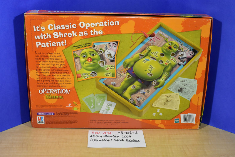 Hasbro Milton Bradley 2004 Operation Shrek Edition