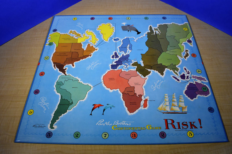 General Mills Parker Brothers 1968 Risk Plastic Pieces