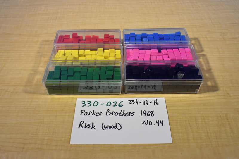 General Mills Parker Brothers 1968 Risk Wood Pieces