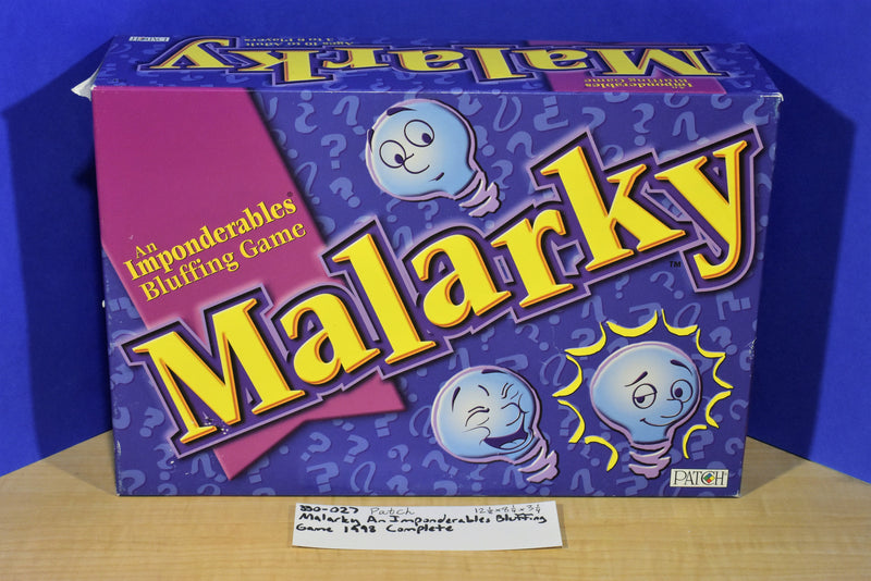 Patch 1998 Malarky An Imponderables Bluffing Game