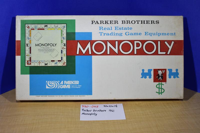 Parker Brothers 1961 Monopoly