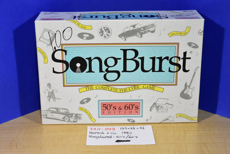 Hersch & Co. 1990 SongBurst 50's and 60's Edition Board Game