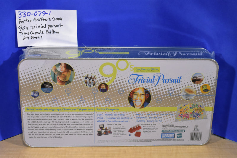 Hasbro Parker Brothers 2004 90's Trivial Pursuit Time Capsule Edition Game