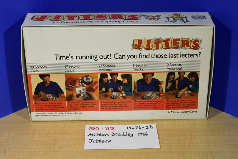 Hasbro Milton Bradley 1986 Jitters Word Card Game