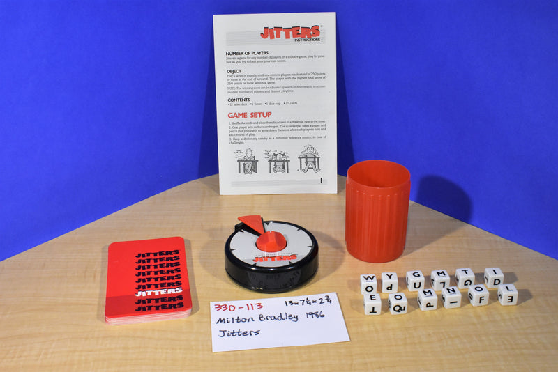 Hasbro Milton Bradley 1986 Jitters Word Card Game