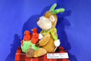 Avon Musical Reindeer Chirping Red Cardinals Deck the Halls Plush
