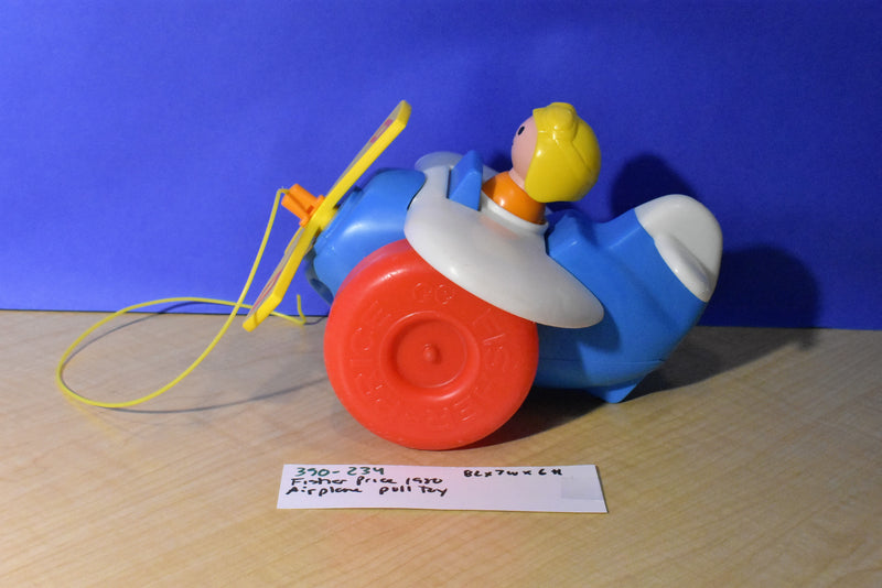 Fisher Price Little People 1980 Airplane Pull Toy 171
