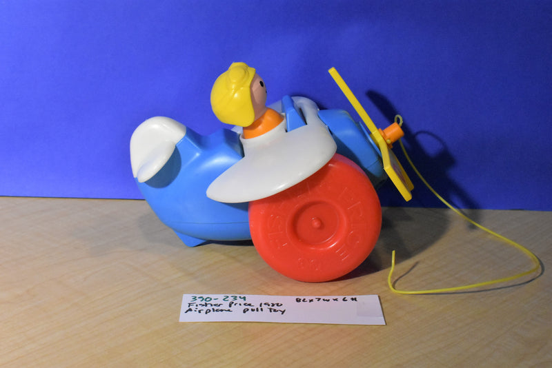 Fisher Price Little People 1980 Airplane Pull Toy 171