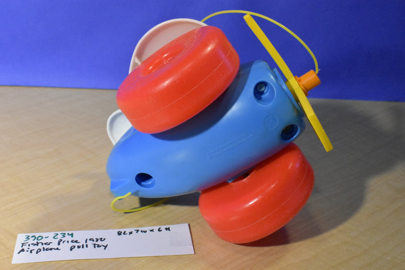 Fisher Price Little People 1980 Airplane Pull Toy 171
