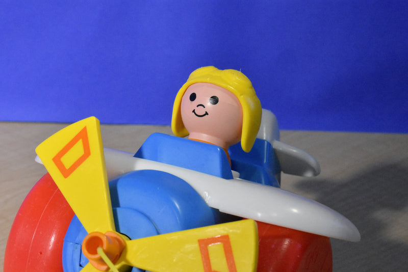 Fisher Price Little People 1980 Airplane Pull Toy 171