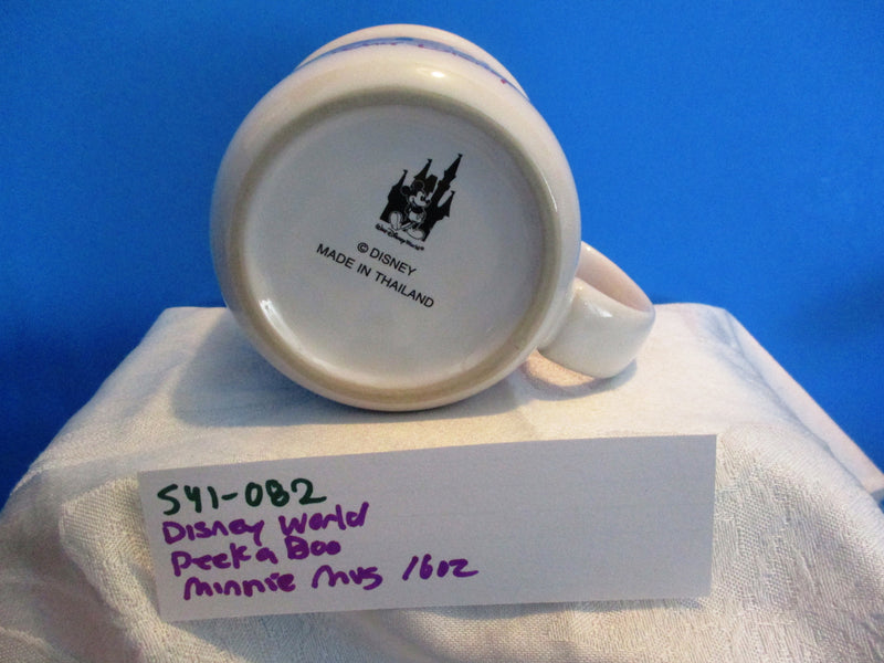 Disney World Peek-a-Boo Minnie Mouse 16 oz. Ceramic Mug Cup