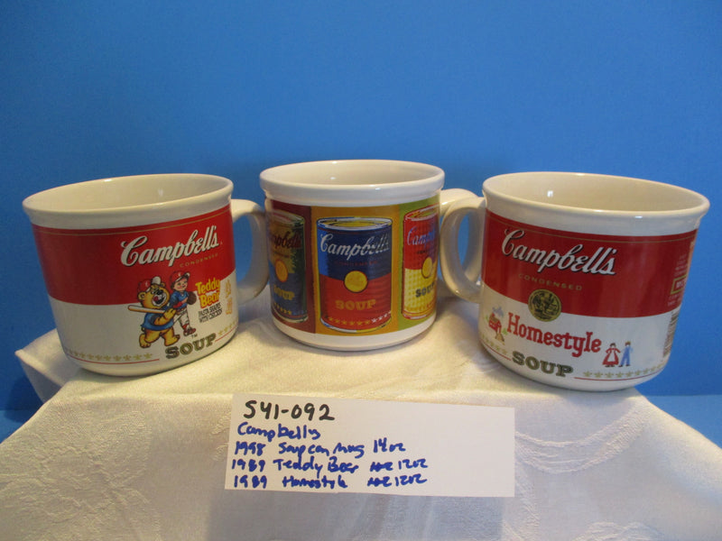 Houston Harvest Westwood Campbell's Set of 3 Mugs Cups