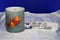 Disney Simply Pooh and Piglet in Field of Flowers 14 oz. ceramic Mug Cup