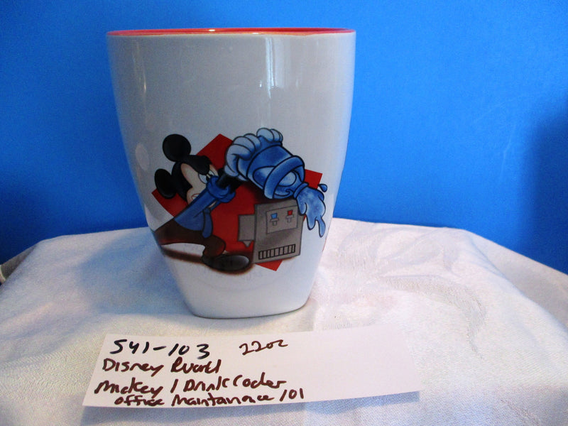 Disney World Mickey Mouse at Water Cooler 22 oz. Ceramic Mug Cup