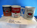 Campbell's 1994 125th Anniversary Tomato Soup 8 oz. Mugs Cups Set of 3
