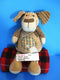 Jellycat London Cordy Roy Corduroy Patches Patchwork Dog Beanbag Plush