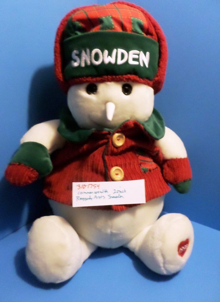Commonwealth Raggedy Ann's Friend Snowden the Snowman 1998 Plush