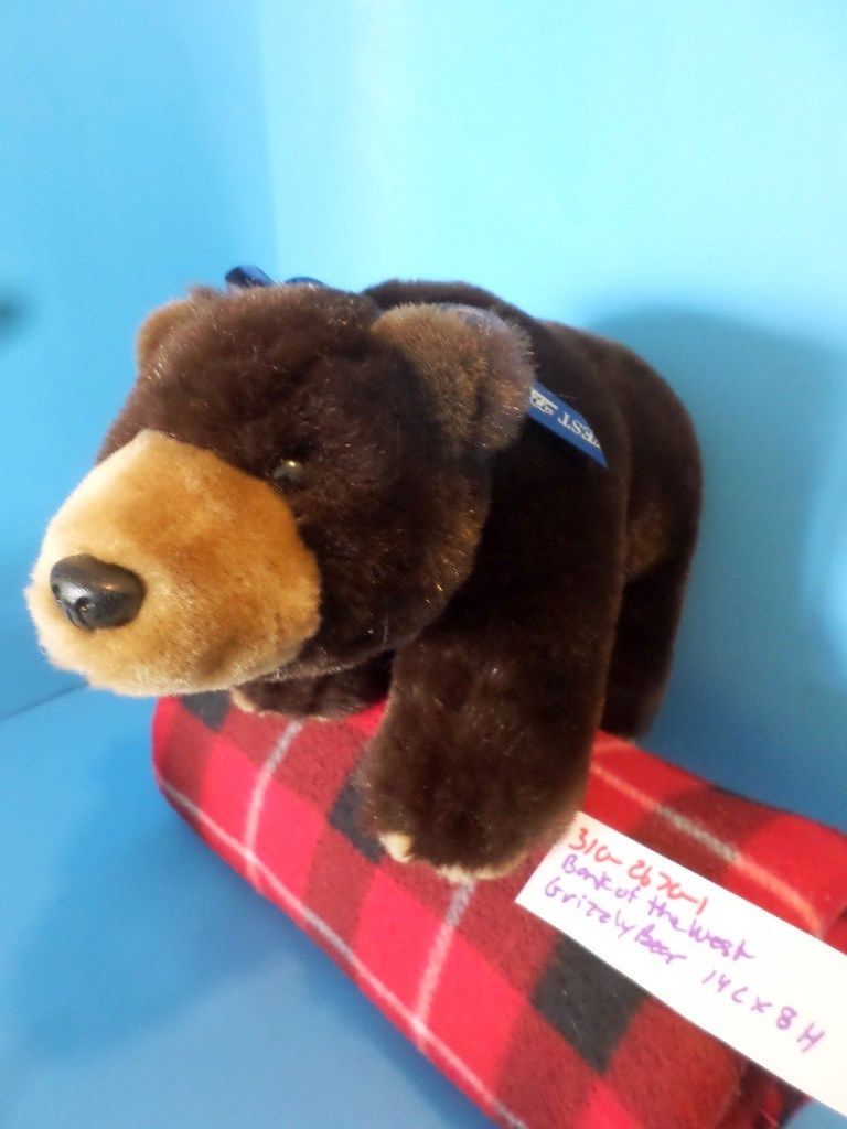 Bank of the West Brown Grizzly Bear Plush