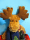 First & Main Spruced Moose Jointed Moose Beanbag Plush