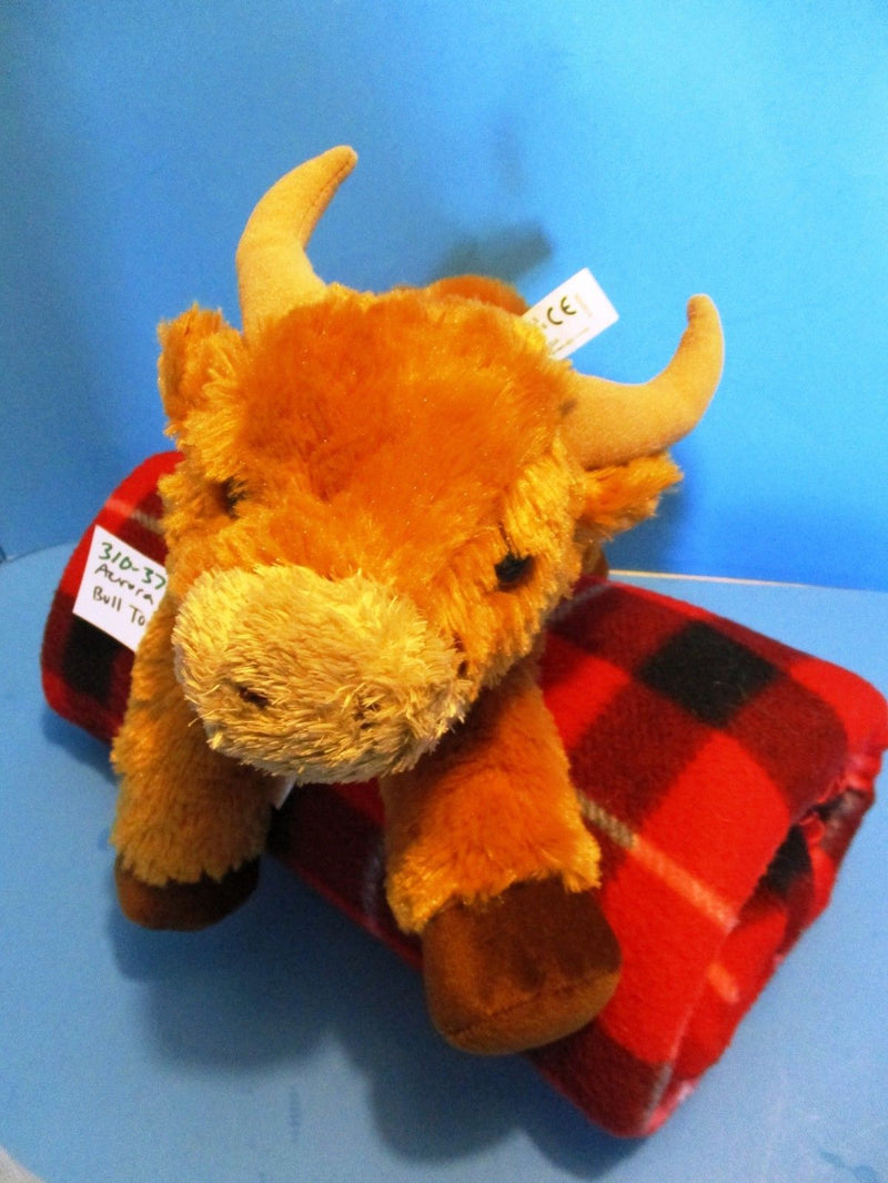Aurora Flopsies Toro the Brown Bull Beanbag Plush