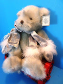G A C Silver Teddy Bear 2000 Beanbag Plush