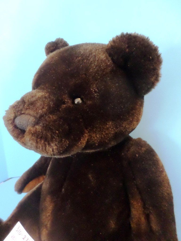 Velvets by Greek Dark Brown Teddy Bear Beanbag Plush