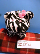 Zebra Striped Piggy Plush Bank