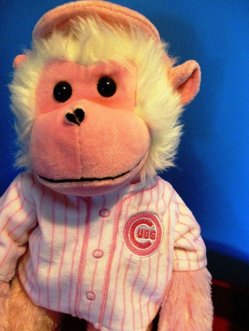 MLB Genuine Merchandise Forever Chicago Cubs Pink Hugging Monkey Plush