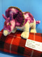 Aurora Purple and Beige Triceratops Plush