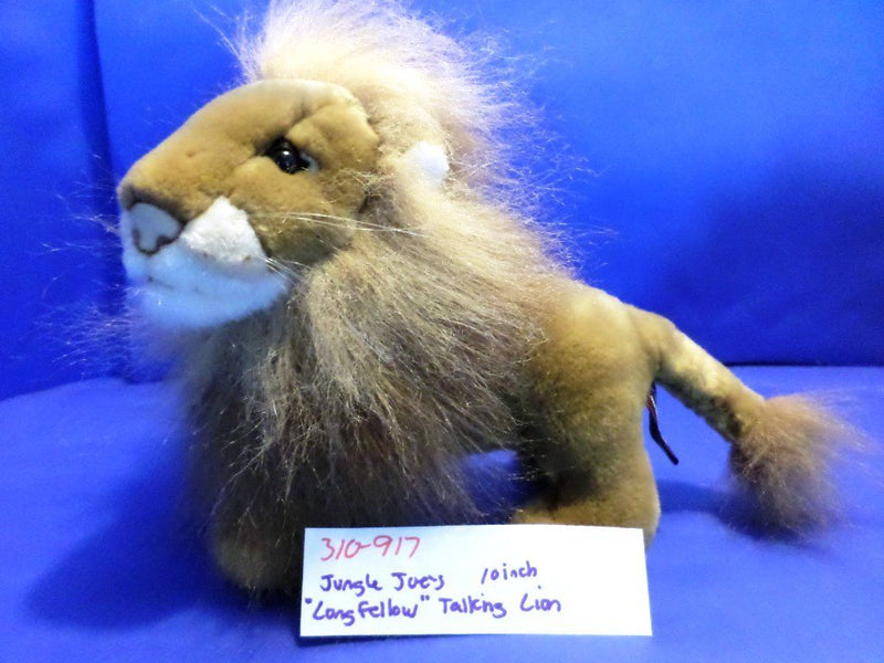 Jungle Joe's Safari Friends Longfellow the Talking Lion Plush