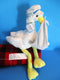 Aurora Baby Special Delivery Stork With Teddy Bear Boy Beanbag Plush