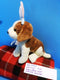 Walmart Brown and Beige Puppy with Pink Bunny Ears Plush