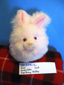 Russ Caress Soft Pets Fluffy Pink Bunny Rabbit Plush