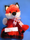 Kids of America Red and White Fox With Heart Bow 2012 Plush