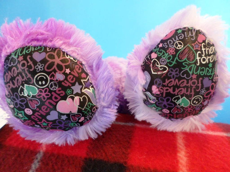 Build-A-Bear Purple Peace Sign Cat Plush