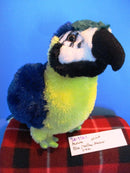 Aurora Blue and Gold Macaw Parrot Beanbag Plush