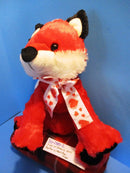 Kids of America Red and White Fox With Heart Bow 2012 Plush