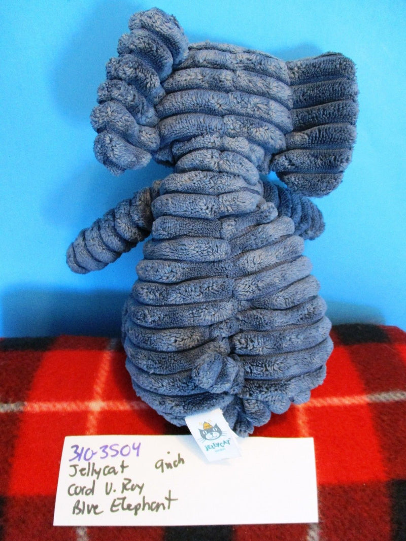 Jellycat London Cordy Roy Corduroy Blue Elephant Beanbag Plush